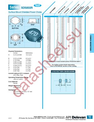 SDS850R-154M datasheet  